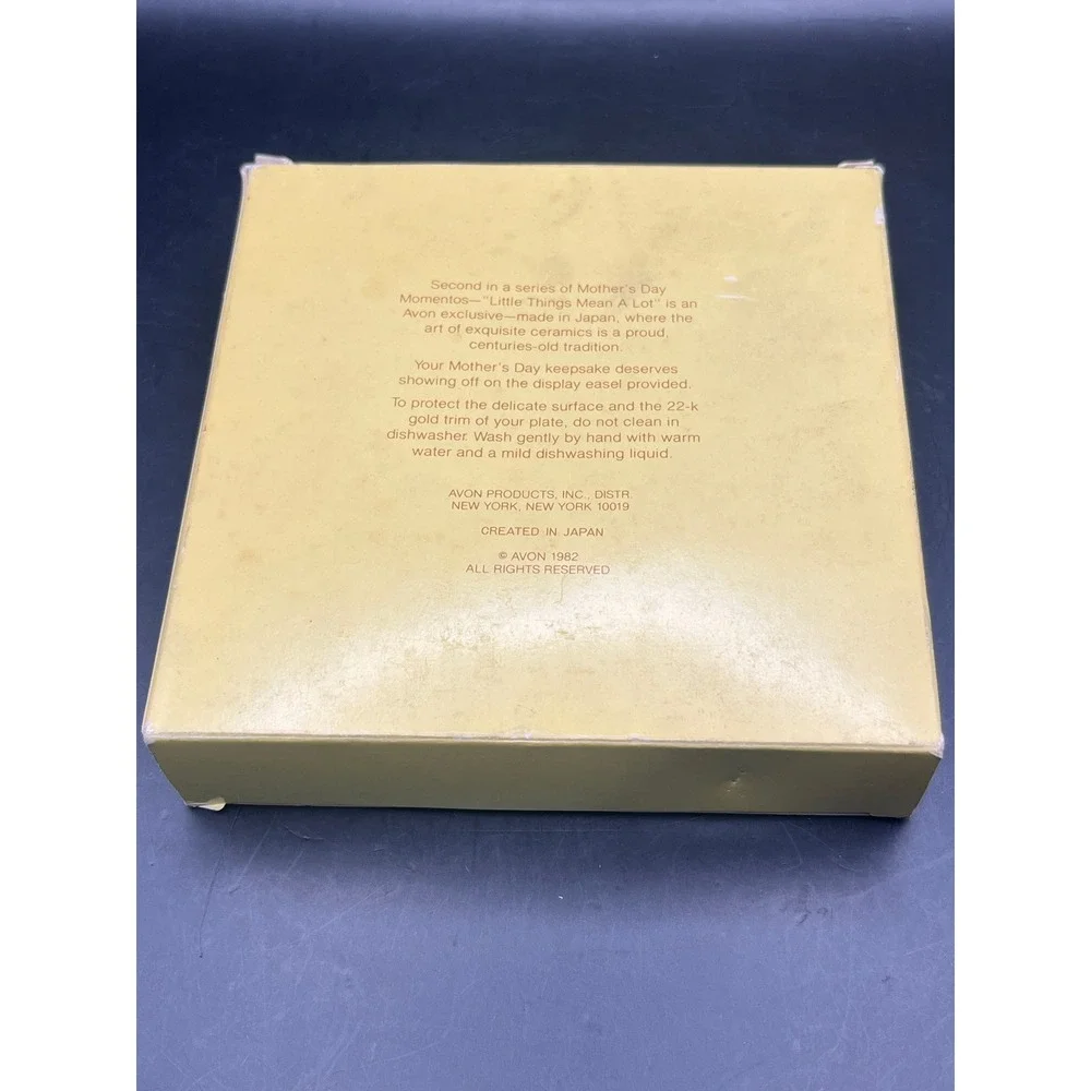 Avon Cherished Moments Last Forever Mothers‎ Day Small Plate 1981 In Box Decor